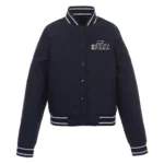 Navy Utah Jazz Poly-Twill Jacket