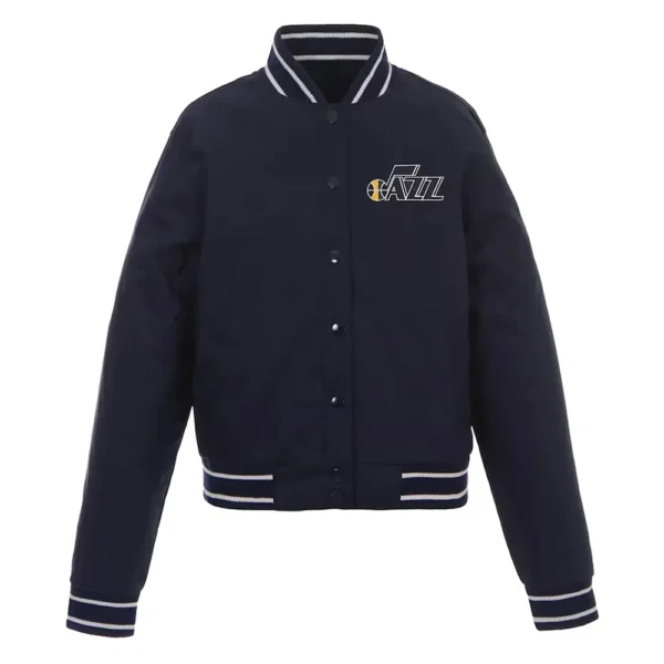 Navy Utah Jazz Poly-Twill Jacket