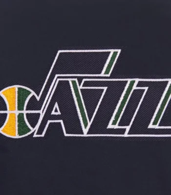 Navy Utah Jazz Poly-Twill Jacket