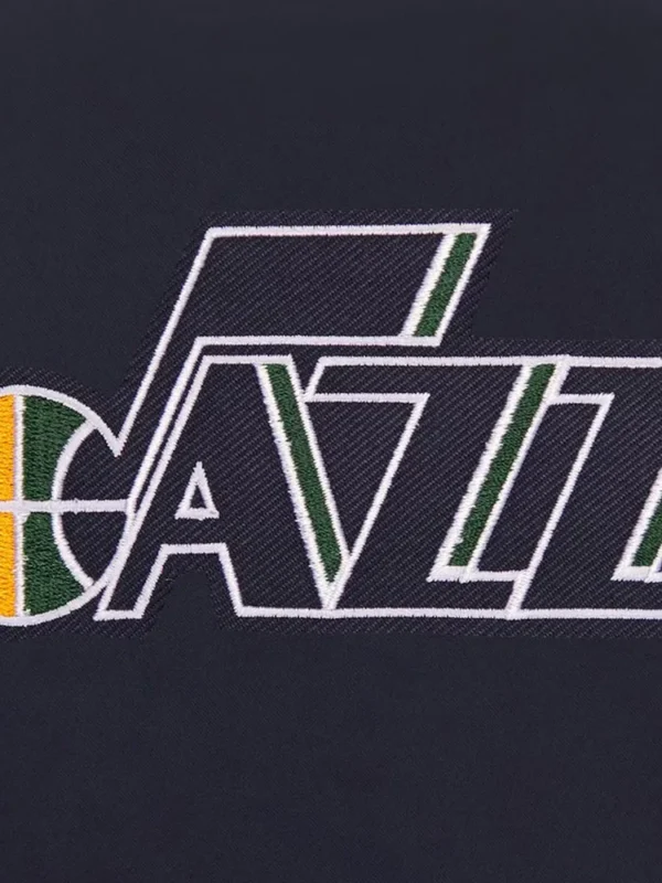 Navy Utah Jazz Poly-Twill Jacket