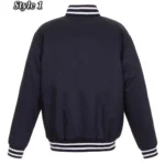 Navy Vancouver Canucks Front Hit Poly Twill Jacket