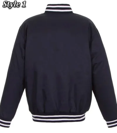 Navy Vancouver Canucks Front Hit Poly Twill Jacket