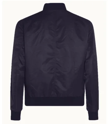 Navy Washington Capitals Nylon Lightweight Bomber Jacket