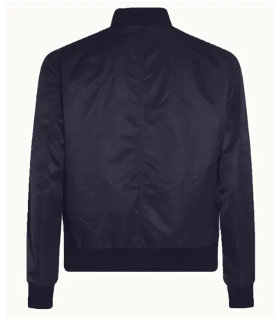 Navy Washington Capitals Nylon Lightweight Bomber Jacket