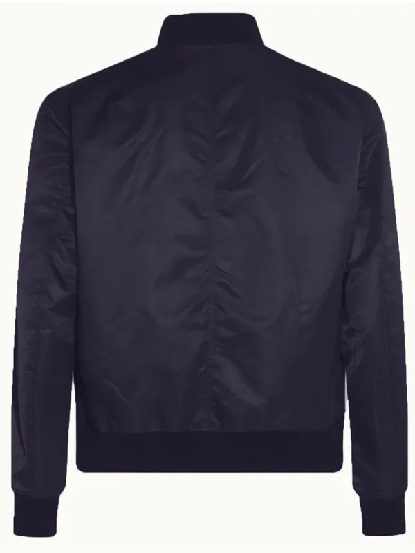 Navy Washington Capitals Nylon Lightweight Bomber Jacket