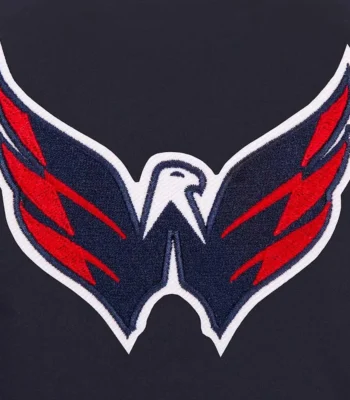 Navy Washington Capitals Poly-Twill Front-Hit Jacket