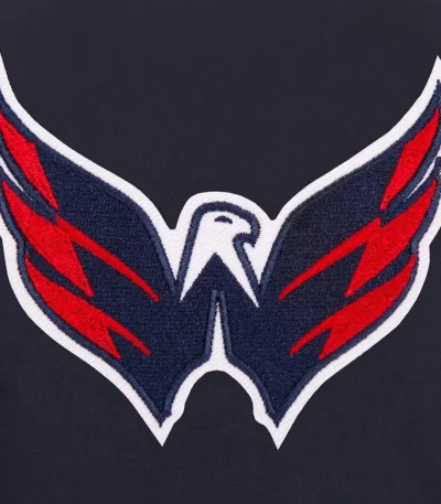 Navy Washington Capitals Poly-Twill Front-Hit Jacket