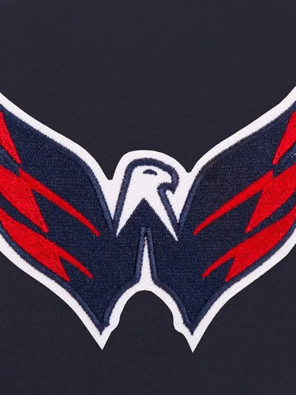 Navy Washington Capitals Poly-Twill Front-Hit Jacket