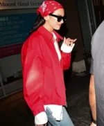 NYC 2026 Dua Lipa Red Jacket