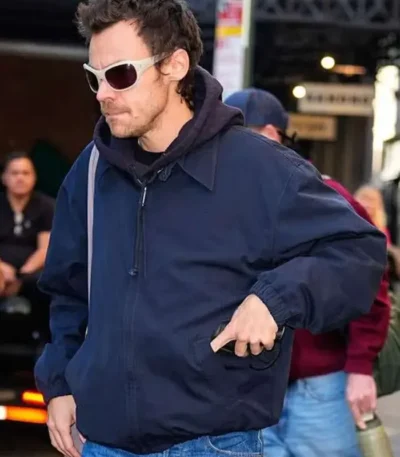 New York Harry Styles Blue Jacket