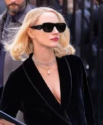 NYC 2026 Jessica Chastain Black Velvet Blazer