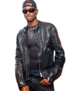 Shai Gilgeous Alexander Black Leather Jacket