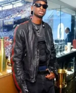 Shai Gilgeous Alexander Black Leather Jacket