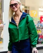NYC 2026 Zanna Rassi Green Hooded Jacket