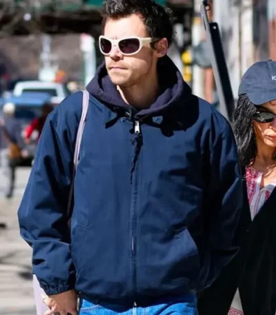 New York Harry Styles Blue Jacket