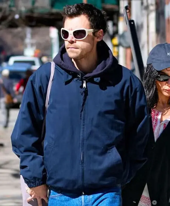 New York Harry Styles Blue Jacket New York Harry Styles Blue Jacket