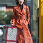 No In Ji The Trunk Red Trench Coat