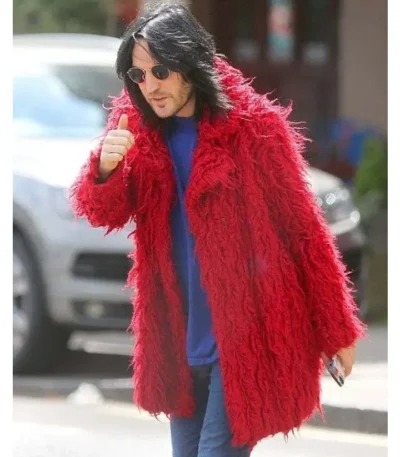 Noel Fielding Red Fur Coat