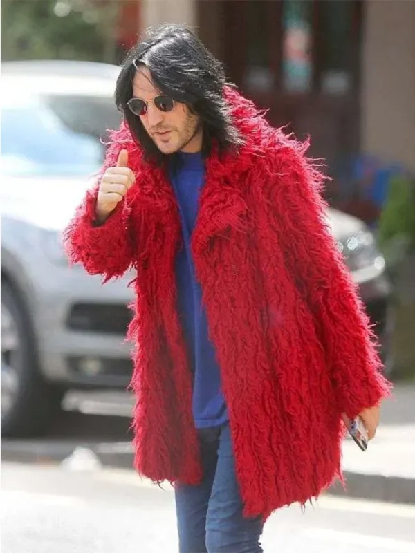 Noel Fielding Red Fur Coat