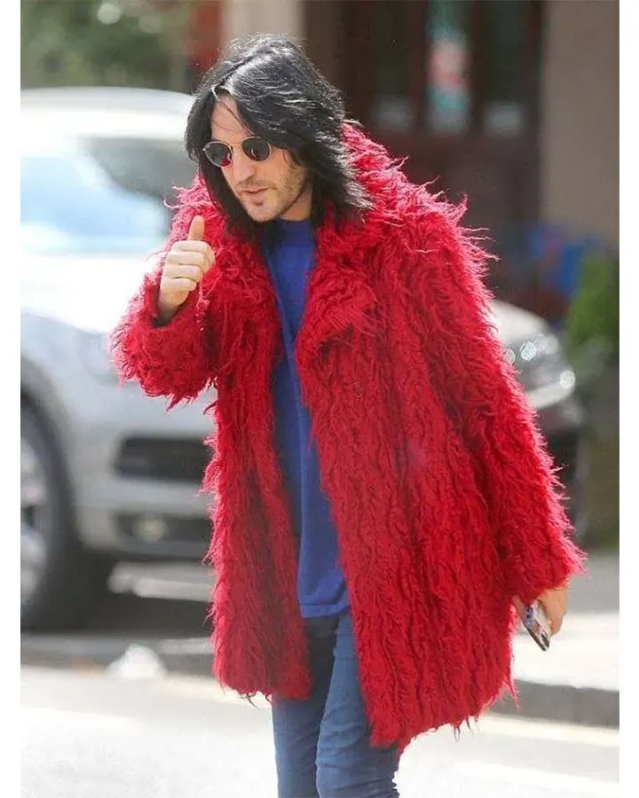 Noel Fielding Red Fur Coat Noel Fielding Red Fur Coat