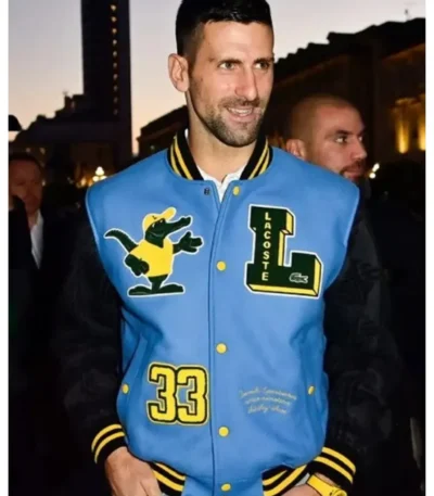 Novak Djokovic Lacoste Varsity Jacket