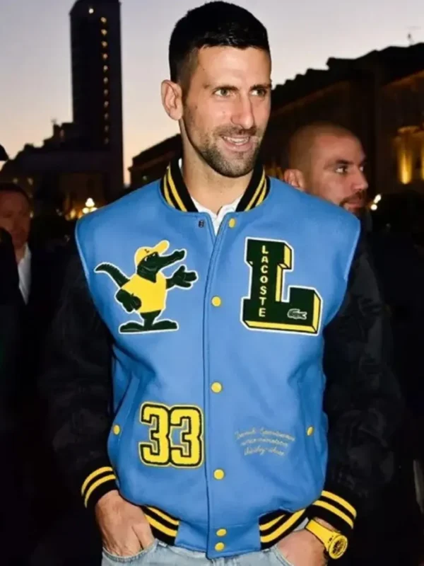 Novak Djokovic Lacoste Varsity Jacket