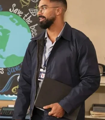 O’Shon Abbott Elementary S04 Blue Cotton Jacket