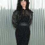 Odessa A’zion Vanity Fair Party Biker Leather Jacket
