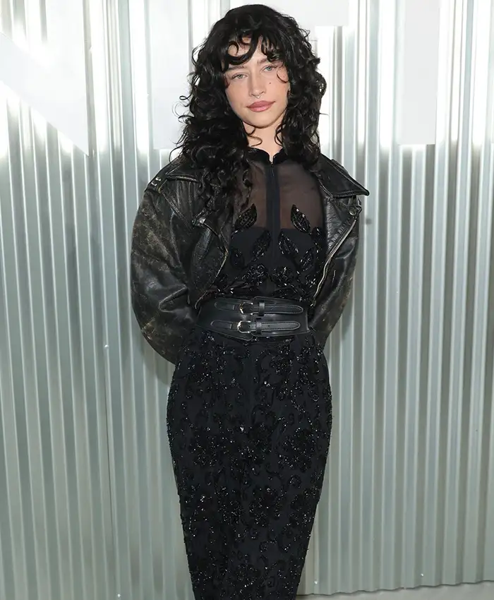 Odessa A’zion Vanity Fair Party Biker Leather Jacket Odessa A’zion Vanity Fair Party Biker Leather Jacket
