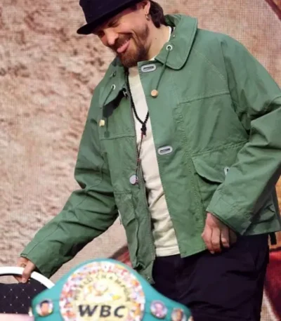 Oleksandr Usyk Press Conference 2026 Green Jacket