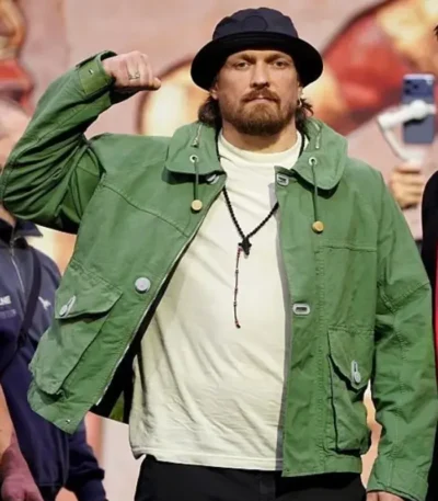 Oleksandr Usyk Press Conference 2026 Green Jacket