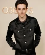 Oscars Dinner Timothée Chalamet Black Jacket