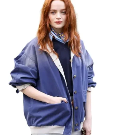 PFW 2026 Joey King Blue Jacket