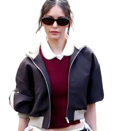 PFW 2026 Nina Dobrev Bomber Jacket