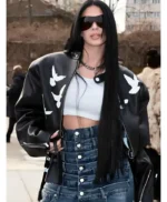 PFW Camilla Araujo Dove Leather Jacket