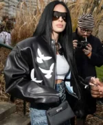 PFW Camilla Araujo Dove Leather Jacket
