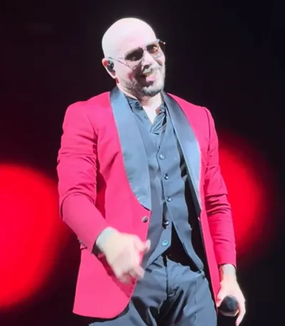 I’m Back Tour Pitbull Red Blazer