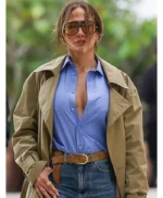 Paris 2026 Jennifer Lopez Beige Trench Coat