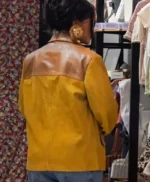 Rihanna Mustard Suede Jacket