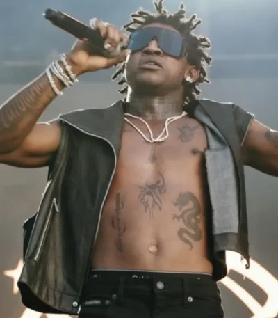 Paris 2026 Shallipopi Leather Vest