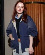 PFW 2026 Joey King Blue Jacket