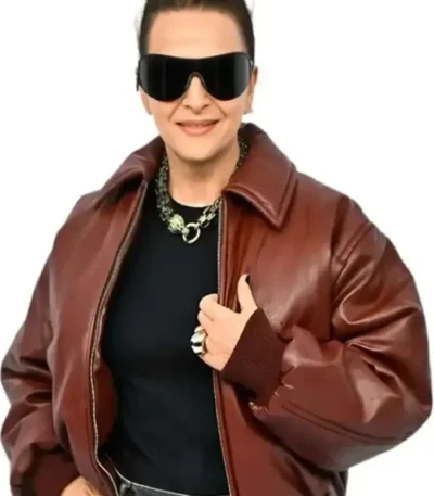 PFW Juliette Binoche Leather Jacket