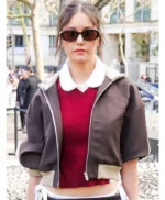 PFW 2026 Nina Dobrev Bomber Jacket