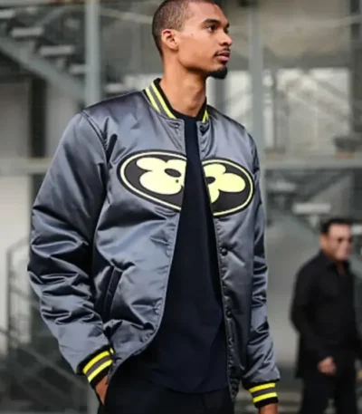 PFW 2026 Victor Wembanyama Black Varsity Jacket