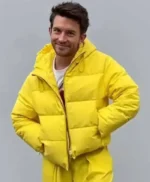 Jonathan Bailey Paris Runway Puffer Jacket