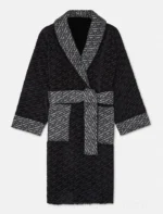 Pat Bode Black With Grey Versace Bathrobe