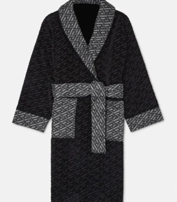 Pat Bode Black With Grey Versace Bathrobe