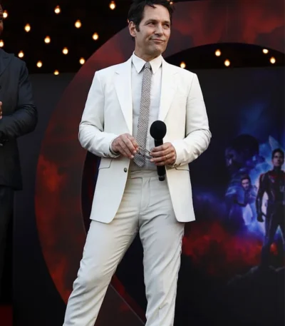 Paul Rudd Ant-Man and the Wasp: Quantumania White Suit