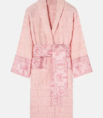 Pearl Toy Pink Versace Plain Bathrobe