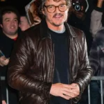 Pedro Pascal SNL Brown Leather Jacket